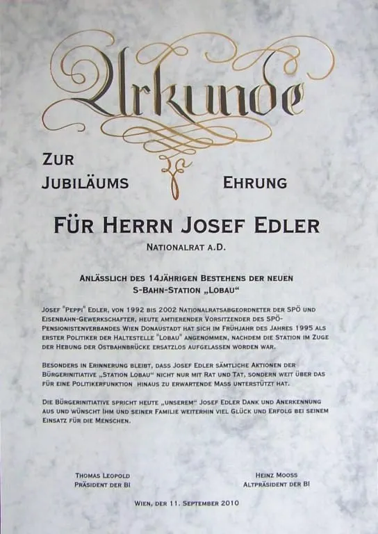 Besuch von Josef "Peppi" Edler, Foto 1