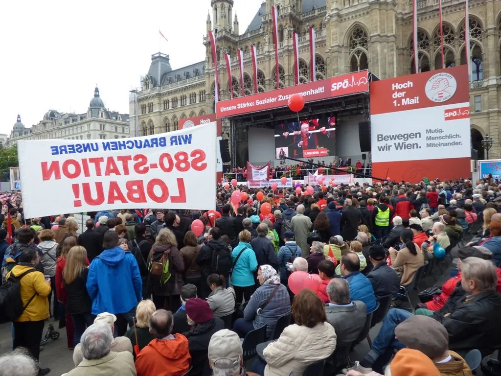 Die Bürgerinitiative beim Maiaufmarsch 2016, Bild 4