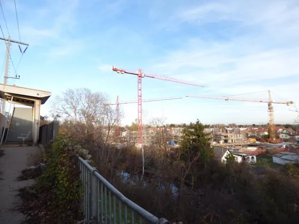 Baufortschritt der neuen Wohnungen neben der Station, Foto 5