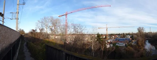 Baufortschritt der neuen Wohnungen neben der Station, Foto 10